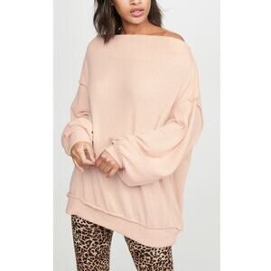 New Free People Main Squeeze Hacci Pullover in Nectar Women's Size M